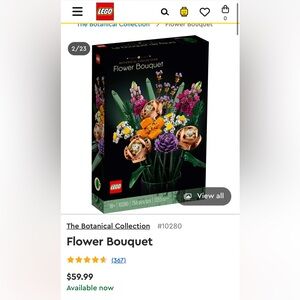 LEGO Botanical Collection Vibrant Floral Set NO BOX